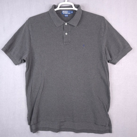 Polo Ralph Lauren Other - Polo Ralph Lauren Shirt Polo Short Sleeve Gray XL Cotton Pink Pony Vintage